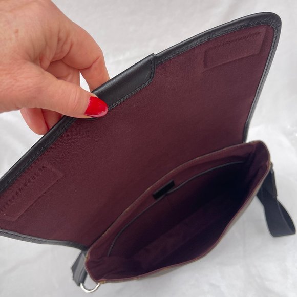 New Auc Louis Vuitton Monogram Macassar Canvas Bass MM Messenger/crossbody Bag - Picture 15 of 17